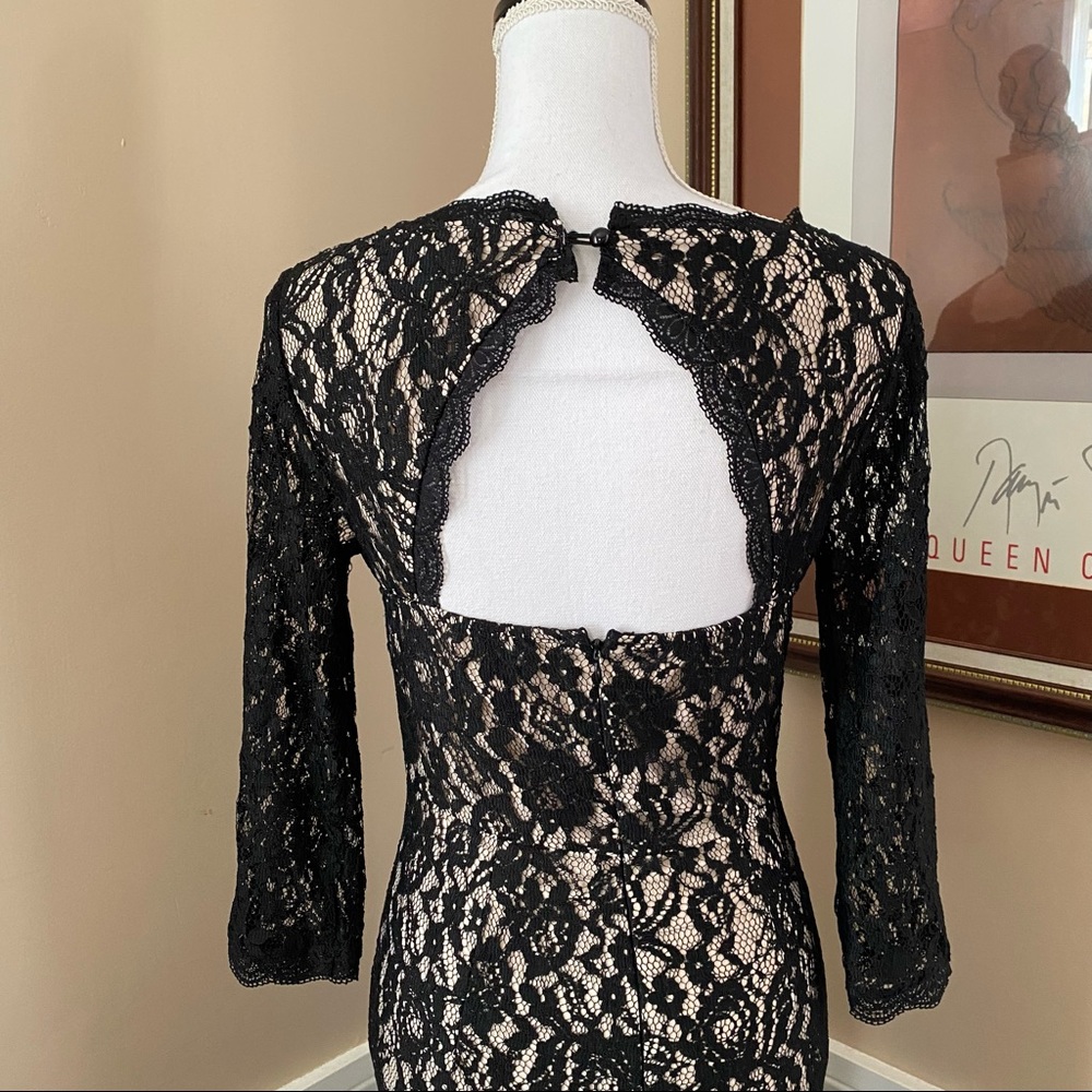 Venus Black Couture Lace Formal Dress - Picture 7 of 13